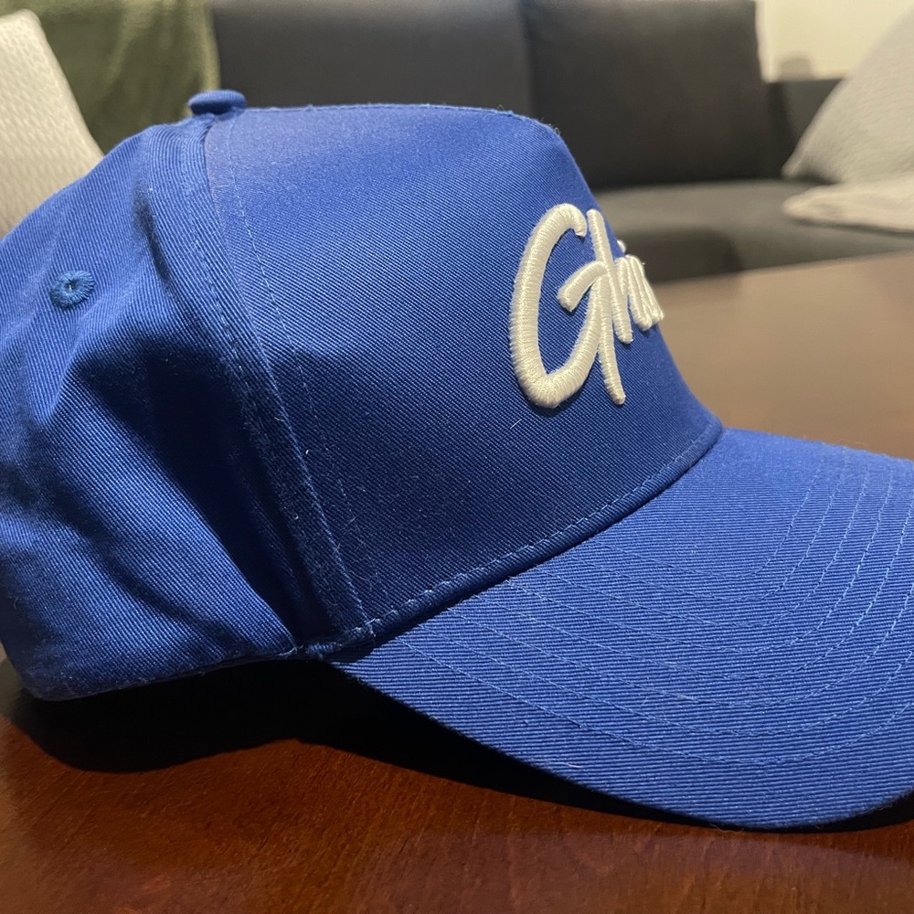 Ghost Energy Blue Snapback with White Logo